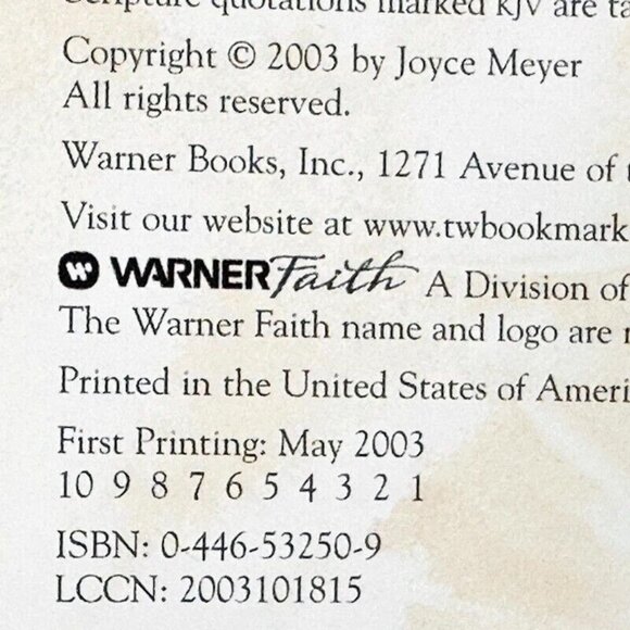 The Power of Determination: Looking to Jesus - Hardcover By Meyer, Joyce - Picture 5 of 5